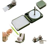Portable Yarn Holder for Crochet & Knitting,Rotating Foldable Double Yarn Spinner Box,Multi-Functional Knitting Accessory Box,Practical Gift for Beginners Knitters (Style-A)