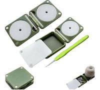 Portable Yarn Holder for Crochet & Knitting, Rotating Foldable Double Yarn Winder Spinner Box for Beginners, Crochet Accessory Box Birthday Gift for Mom Wife Grandma (A#+B#)