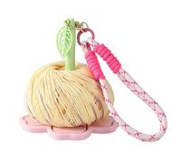 Portable Yarn Holder - Knitting Yarn Holder Tangle-Free Yarn Guide Tool Organizer with Hand Strap and Flower Shape Spinner Crochet Craft Supplies for Home Gym Picnic Commuting Outdoor