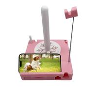 Portable Yarn Holder Organizer Bobbin Stand with Phone Stand for Knitting Crochet DIY Projects for Girls Beginners Knitters Crochet Crafts Home Office Studio Table Desk, Pink, Siehe Beschreibung