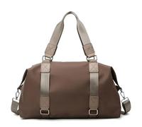 Portable Yoga Bag Waterproof Large Capacity Solid Color Fitness Women's Wet and Dry Separation Luggage Sports(Khaki)