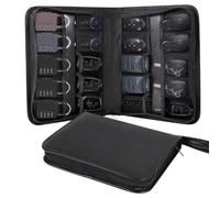 Portable Zippered Key Case,Car Key Holder Leather Key Organizer Case Combination Lock Storage Bag Key Binder Zipper Key Organizer Box Car Service Key Box Portable Manager & Landlord Key Holder Book