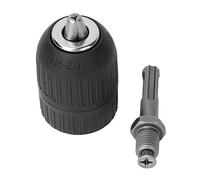 Portabrocas sin Llave con bloqueo automático, 2-13 mm, 1/2-20UNF, Martillo de impacto, soporte de conversión de Broca, desgaste de Acero, Larga vida útil para taladro eléctrico,