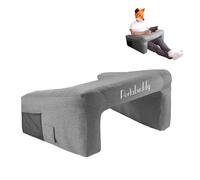 Portabuddy Inflatable Laptop Table for Couch Gaming - Height Adjustable Portable Table with Armrest & Washable Cover, PS5 Accessories, Sofa Table for Laptop (Surround Design)