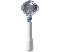 Portafilter 58mm Bottomless Naked Design for E61 Group Head for ecm Rocket for Sanremo Coffee Machine Stainless Steel Filter Holder Black(White)