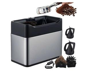 Portafilter Cleaner Electric, 58mm Automatic Coffee Grounds Machine，with 2 Powder Wiper & Brush Heads, 3 Installation Methods, For Commercial & Home Shop Essentials