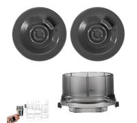 Portafilter Funnel with 2pcs Cleaning Disc for Ninja Luxe Cafe/Espresso Machine ES601, Plastic Anti-Splash Espresso Dosing Funnel Coffee Machine Parts Accessory (Grey)