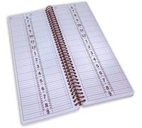 Portage Business Appointment Book and Daily Planner - Undated Appointment Book 22-23, Hourly Planner in 15 Minute Intervals, Durable With Extra Thick Cover, Spiral Bound With Rounded Pages - 13 x 35 cm, 2 Column, 200 Pages (100 Sheets)