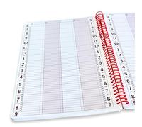 Portage Business Appointment Book and Daily Planner - Undated Appointment Book 22-23, Hourly Planner in 15 Minute Intervals, Durable With Extra Thick Cover, Spiral Bound With Rounded Pages - 20 x 35 cm, 4 Column, 200 Pages (100 Sheets)