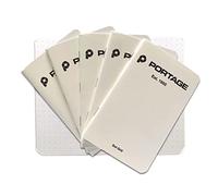 Portage Small Dot Grid Notebook- Notepad for Field Notes, White Dot Grid Small Sketch Book, Pocket Notebook Journal for Taking Notes in the Field - 3.5 x 5.5 Inches, 64 Pages, (Pack of 6)