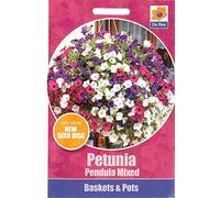 Portal Cool 2 Pks Petunia Pendula Cascading Flower Seed Discs/Tapes/for Pots Hanging Baskets