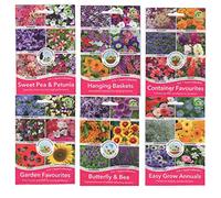 Portal Cool Butterfly and Bee: Hanging Basket Patio Tubs Flowers Seed Verbena Sunflower Anuals Petunia