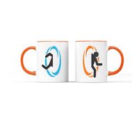 Portal Jump - Video Game Gamer Merchandise Merch Puzzle Platform Gift Mug | Christmas Gift | Willow Gifts | 11oz Ceramic Tea Coffee Cup