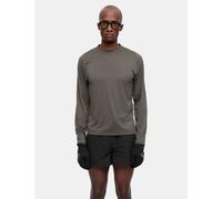 Portal Lateral Peak Long Sleeve T-Shirt - Dark Olive - Green / M