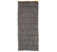 Portal Outdoor Nuvola Easy Care Summer Envelope Sleeping Bag with Two-Way Zipper and Quick-Dry Lining, Charcoal/Orange