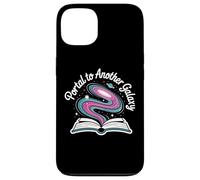 Portal to Another Galaxy Open Book Swirling Cosmos Tales Case for iPhone 13