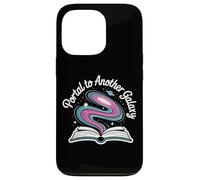 Portal to Another Galaxy Open Book Swirling Cosmos Tales Case for iPhone 13 Pro