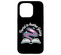 Portal to Another Galaxy Open Book Swirling Cosmos Tales Case for iPhone 15 Pro