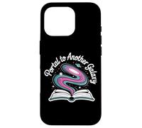 Portal to Another Galaxy Open Book Swirling Cosmos Tales Case for iPhone 16 Pro