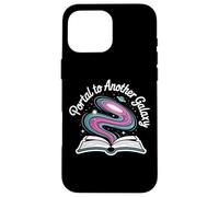Portal to Another Galaxy Open Book Swirling Cosmos Tales Case for iPhone 16 Pro Max