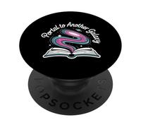 Portal to Another Galaxy Open Book Swirling Cosmos Tales PopSockets Adhesive PopGrip