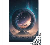 Portal To Outer Space 500 Piece Jigsaw Puzzle for Adults-Puzzles Teenagers Gifts -Wooden Puzzles- Relax Puzzles Games-Brain Teaser Puzzle 500pcs (52x38cm)