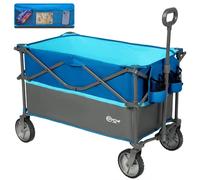 PORTAL XL Deeper Festival Trolley on Wheels 300L Larger Capacity Folding Camping Garden Beach Trolley Heavy Duty Pull along Cart Collapsible Wagon Foldable Picnic Trailer Hand Truck