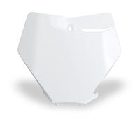 UFO Front Number Board For KTM SX-F 350 2019-2022 - KTM White/White