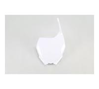 UFO Front Number Plate For Yamaha YZ 125 2014 White YA03880-046