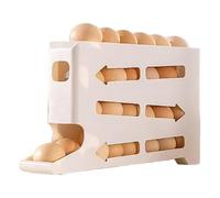 Portauova Fridge - Fest of Fridge Eggs, 4 Level Support for the Fridge Organiser, Great Capacity Storage Shelf for Counter, Restaurant, Home