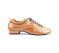 Portdance Men's Dance Shoes / Dance Trainers PD Casual - Leather Black - Suede Sole, camel, 11 UK