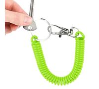 Porte-Clés en Spir-ale Extensible - Porte-Clés à Ressort à Spiirale | Keyring with Retractable Spiral Cable for Fixing from