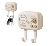 Porte-Clés Mural - Support À Clés Avec Alerte Sonore | Crochets Muraux D'Entrée Réglables Pour Organisation, Rangement De Cles et Accessoires Dans La Cuisine, Le Salon, Le Garage Ou Le Couloir