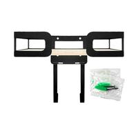 Porte-Fer Mural - Rack De Rangement Réglable, Organisateur À Linge Solide, Économiseur D'espace Compact, Luminaire Ménage Multi-Usage | Utile Pour Les Linge De Salle De Bain De Chambre À Coucher D'app