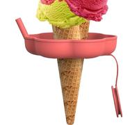 Porte-glaces Pour - Silicone 28 G Comme Indiqué | Porte-sucettes Glacées Réutilisables Avec Paille, Anti-fuite, Utilisation Pour Les Mains Propres | Supports À Desserts Pour Congélateur D'été
