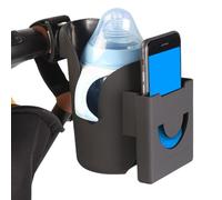 Porte-Gobelet Pour Poussette Bébé, Support Bouteille Et Téléphone Universel 2-en-1, Accessory Pratique Pour Boissons, Biberon, Gobelet, Fauteuil Roulant, Vélo, Usage Quotidien, Extérieur Et Voyage
