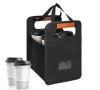 Porte-gobelets Portable Et Pliable - Support 4 Gobelets Réutilisable Avec Cloisons Adjustable | Organisateur De Boissons Pour Voiture, Maison, Pique-niques, Réunions, Sports, Famille Et Déplacements P