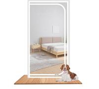 Porte moustiquaire, Reinforced Cat Screen Door White Multiple Sizes(A,90x220cm)