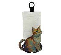 Porte-Serviettes de Cuisine - Décoration de Table de Cuisine en Forme de Chat | Support pour Rouleau, Pour la Salle de Bain, la Maison, les Toilettes, l'Évier, le Comptoir, la Table et