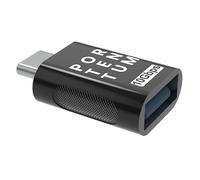 PORTENTUM 3 units USB c to USB Adaptor 3.0 (3.1) Adapter with 10Gb Speed, Premium Zinc Body with High Heat Resistance - USB to Type C Adapter Weighing Only 5 Grams
