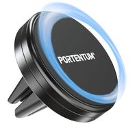 PORTENTUM Magnetic car phone holder air vent ultra-powerful - 360° rotation - Extreme grip with optimised magnets - New version -Universal compatible with iPhone, Samsung, Android, Smartphone