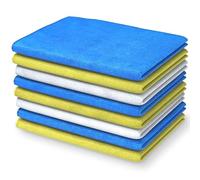 PORTENTUM Microfibre Cleaning Cloth, Set of 24, Multicolour. Glass, Kitchen, Bathroom and Car Cleaning, Ultra Soft, Highly Absorbent, Non-Abrasive, Multi-Purpose, Washable, Reusable, 16 x 12 inch