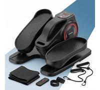 PORTENTUM Mini under desk elliptical automatic and manual - 5 or 12 speeds, with or without resistance bands - Pedal exerciser for seniors with remote control - Quiet motor