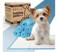 PORTENTUM Puppy pads 60x45 cm 100 pack - 6 layer super absorbent leakproof with odor control - Puppy training pads disposable