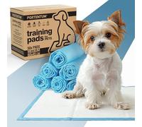 PORTENTUM Puppy pads 60x45 cm 50 pack - 6 layer super absorbent leakproof with odor control - Puppy training pads disposable