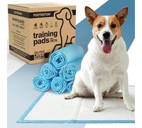 PORTENTUM Puppy pads 60x60 cm 100 pack - 6 layer super absorbent leakproof with odor control - Puppy training pads disposable