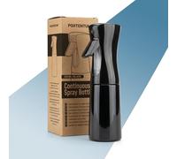 PORTENTUM spray bottle 200 ml - Water spray bottle for hair with Fine Mist Continuous Spray - Ergonomic Design - Plant mister refillable for plants, hair styling and cleaning