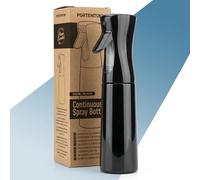 PORTENTUM spray bottle 300 ml - Water spray bottle for hair with Fine Mist Continuous Spray - Ergonomic Design - Plant mister refillable for plants, hair styling and cleaning