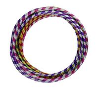 Porter and Lambert Premium Quality Adults Kids Stripy Multicolor Large Hula Hoops Sporting Good For Slimming Fitness Rainbow Color (Pack of 10, Large)