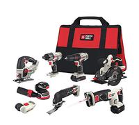 PORTER-CABLE 20V MAX* Cordless Drill Combo Kit, 8-Tool (PCCK6118)